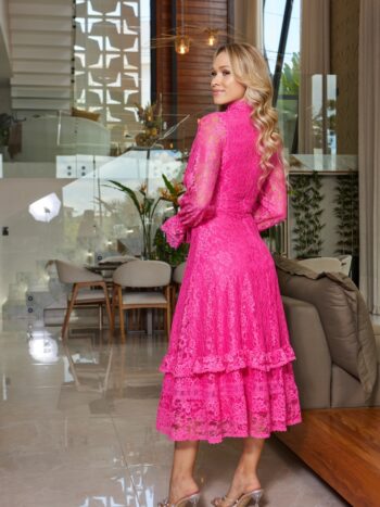 VESTIDO MIDI CHARLOTTE PINK