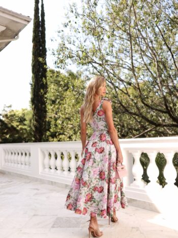 VESTIDO MIDI FLORAL LA DOLCE VITA