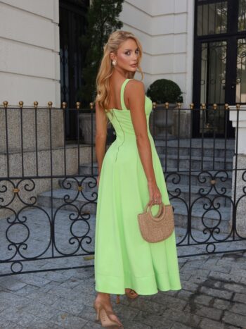 VESTIDO MIDI CALI VERDE MENTA