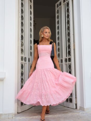 VESTIDO MIDI LAISE SEVILLA ROSA