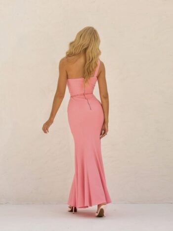 VESTIDO MAXI MIDI ROSA QUARTZO