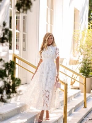 VESTIDO MIDI AMOR INFINITO OFF WHITE