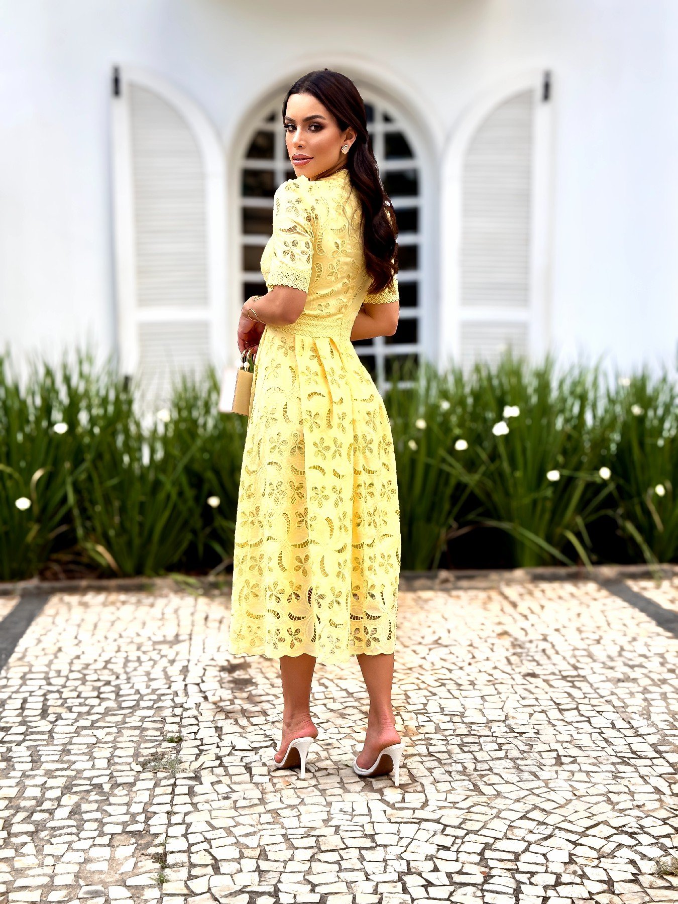 VESTIDO MIDI LAISE BULGARY AMARELO - Imagem 2