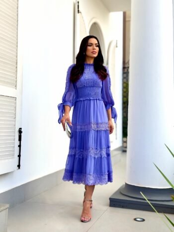 VESTIDO MIDI ROMA LAVANDA