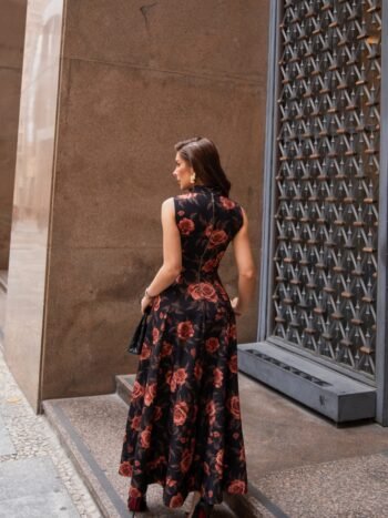 VESTIDO MIDI FLORAL ASTRID