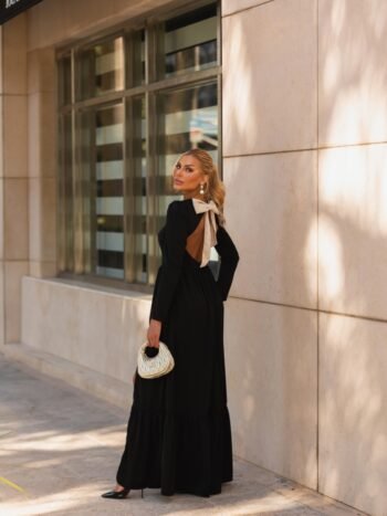 VESTIDO LONGO PRETO GERUSIA
