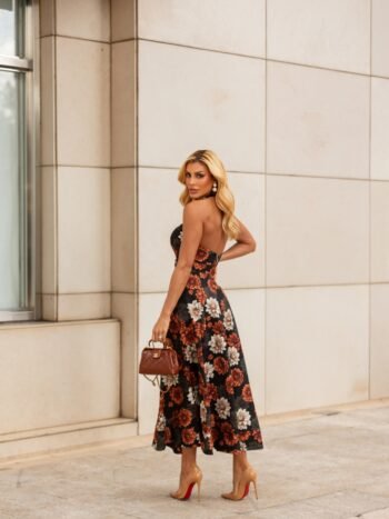 VESTIDO MIDI FLORAL CATARINA