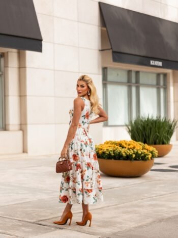 VESTIDO MIDI FLORAL DÉBORAH