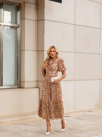 VESTIDO MIDI RENDA SELENA