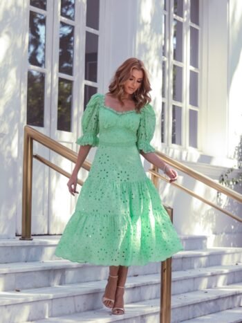 VESTIDO MIDI LAISE ESSENCE VERDE