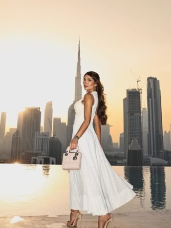 Vestido Midi renda Grace Off White