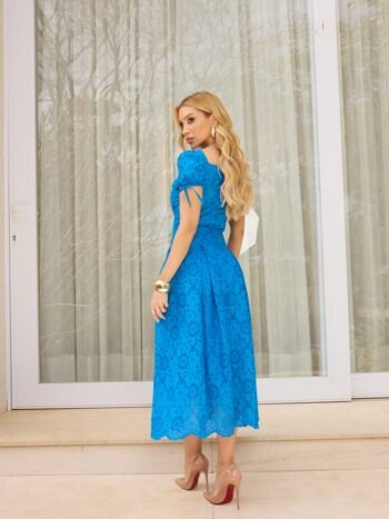 Vestido Midi Laise Azul Sublime