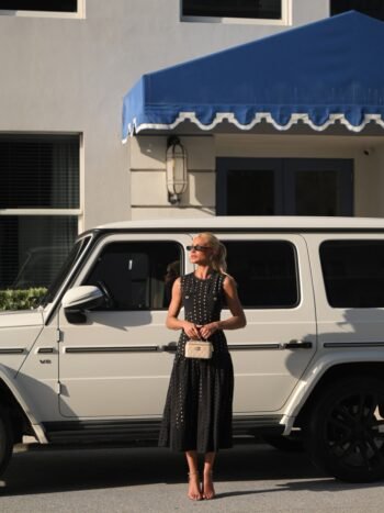 Vestido Midi Black Renda Eyelet