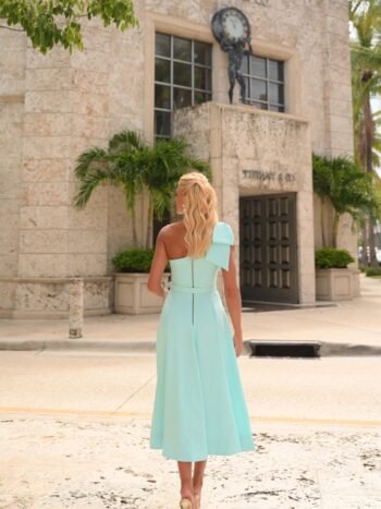 Vestido Midi Nicole Azul Claro