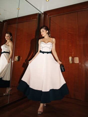 Vestido Midi Crepe Bianca