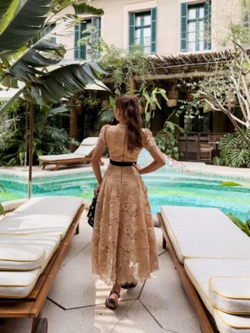 Vestido Midi Renda Isadora
