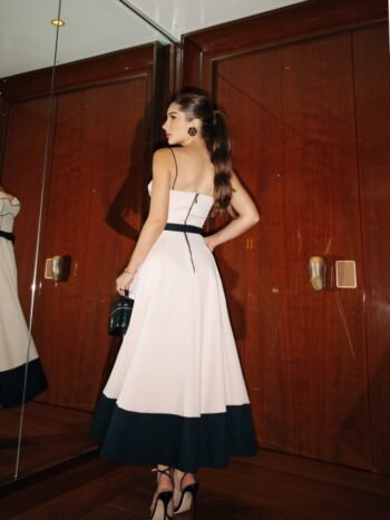 Vestido Midi Crepe Bianca