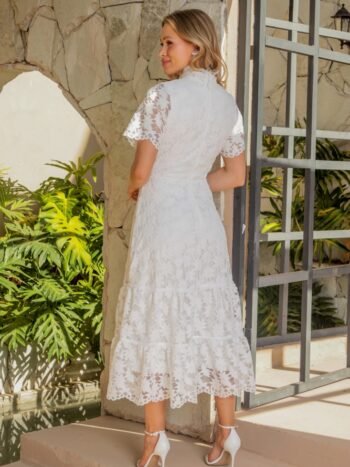 Vestido Midi Maria Off White