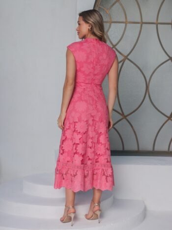 Vestido Midi Helena Rosa