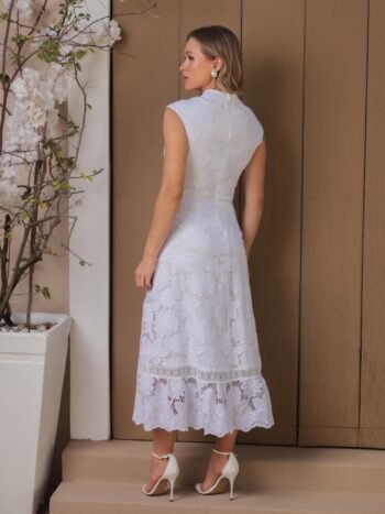 Vestido Midi Helena Off White