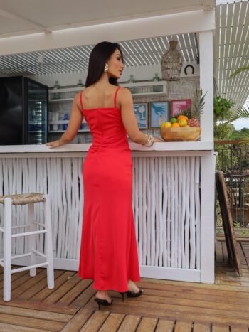 Vestido Midi Milene Vermelho