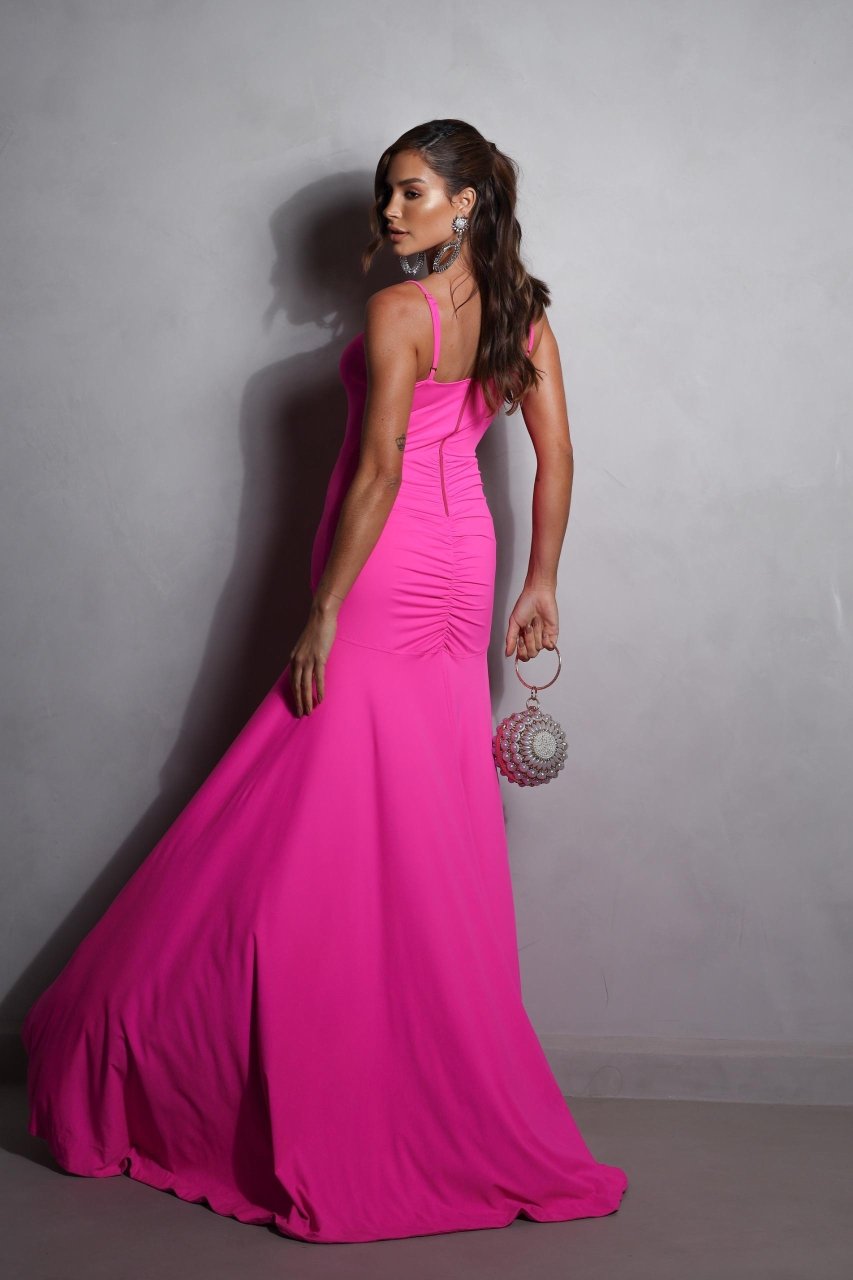 Vestido Longo Meirele Pink - Imagem 2