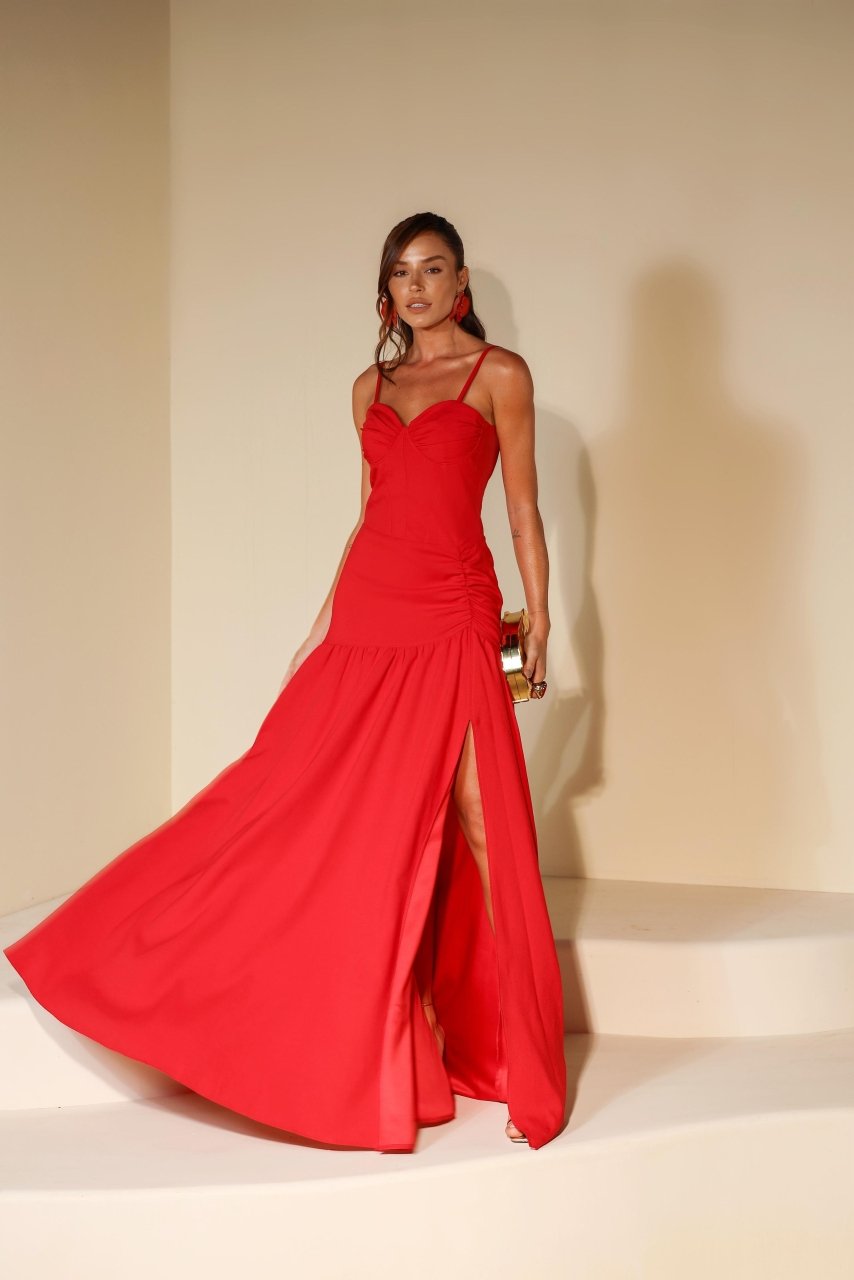 Vestido Longo Martina Vermelho - Imagem 4