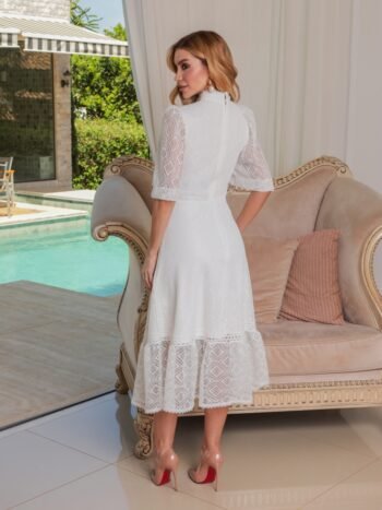 Vestido Midi Eveline Off White