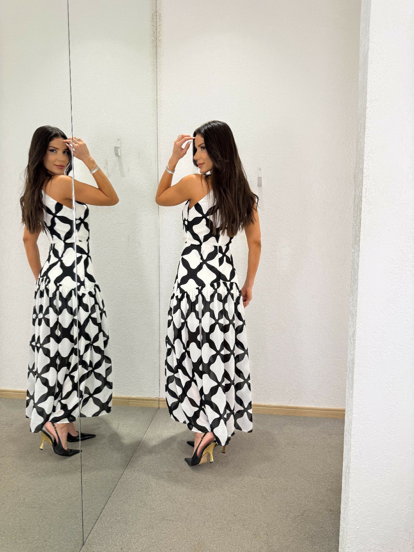 Vestido Marquelly Estampado - Imagem 2