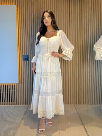 Vestido Midi Catarina Vanila