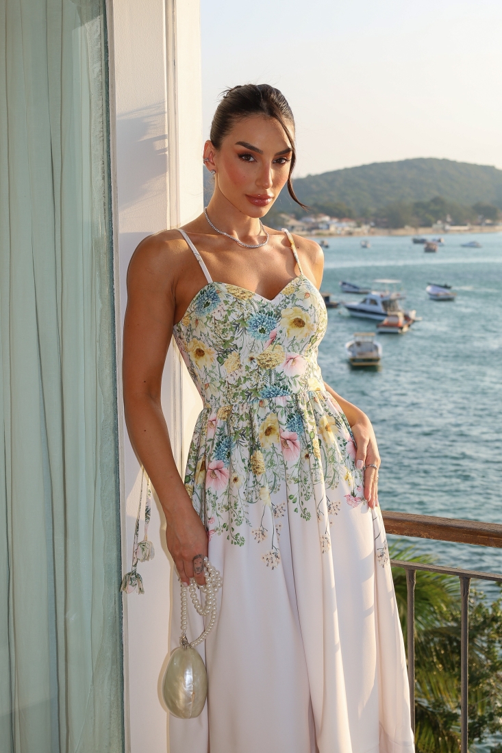 Vestido Midi Estampa Floral - Imagem 5