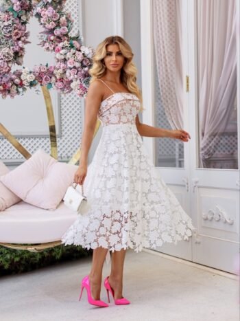 Vestido Midi Renda Charm (Exclusivo)