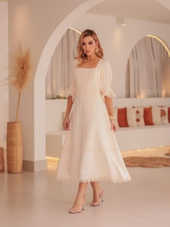 Vestido Midi Poliana Vanila