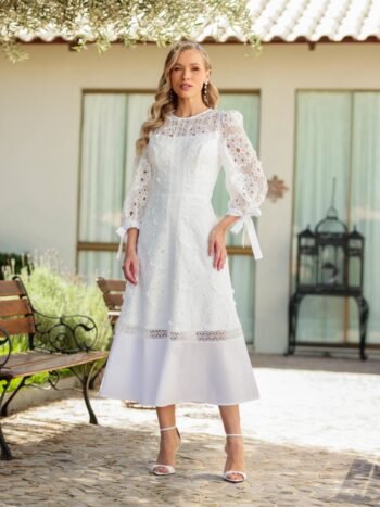 Vestido Midi Nala Off White