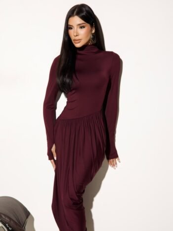 Vestido Midi Drapeado Betina
