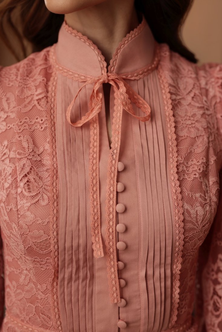 Vestido Midi Renda Viviane Rosê - Imagem 4