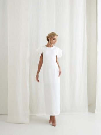 Vestido Maxi Midi Teodora Off White