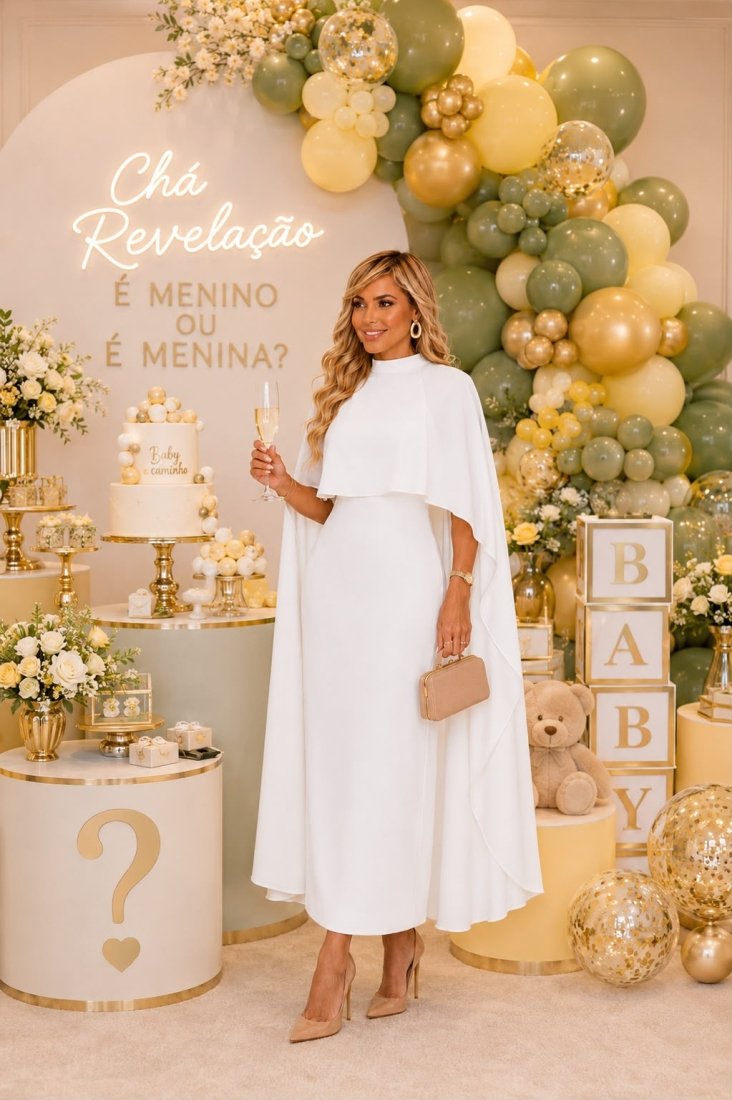 Vestido Maxi Midi Celine Off White - Imagem 4