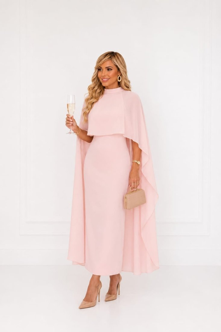 Vestido Maxi Midi Celine Rosa - Imagem 8