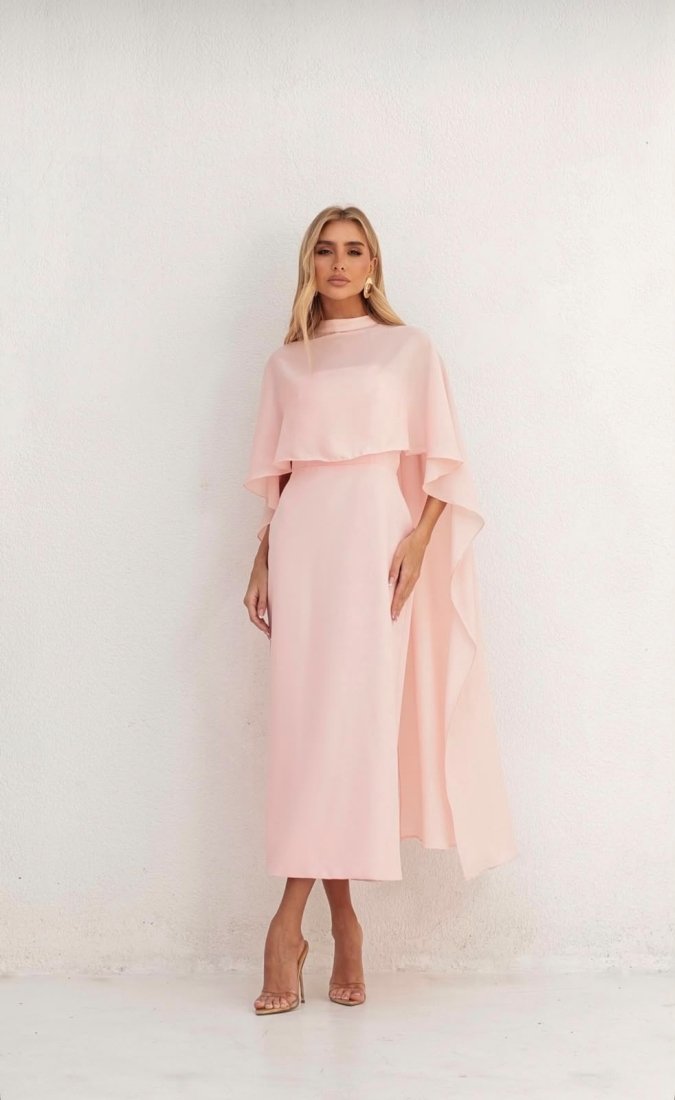 Vestido Maxi Midi Celine Rosa - Imagem 4