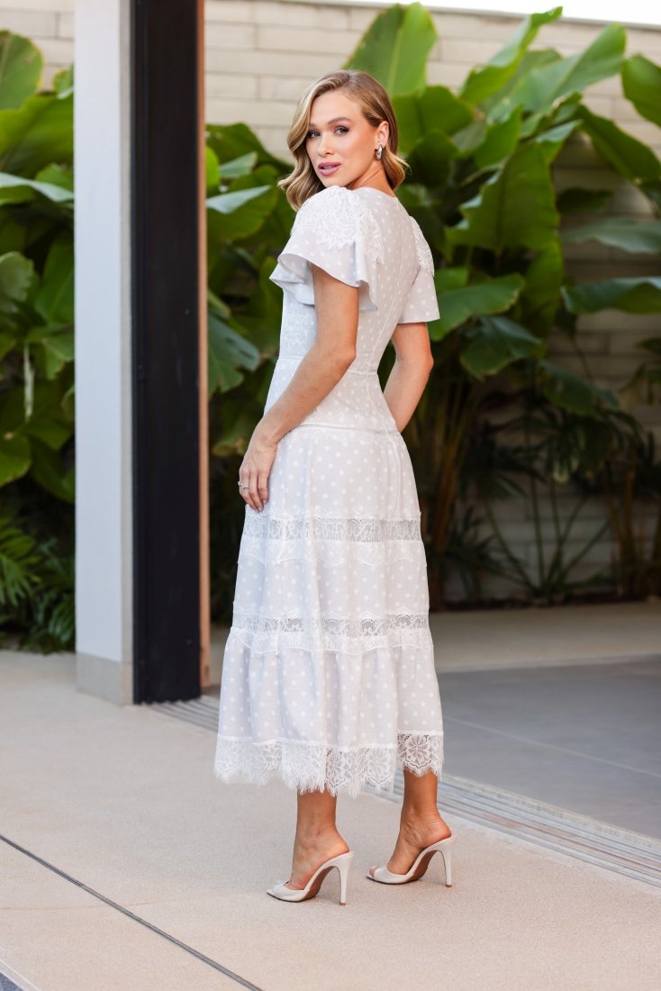Vestido Midi Cinza Adriana - Imagem 2