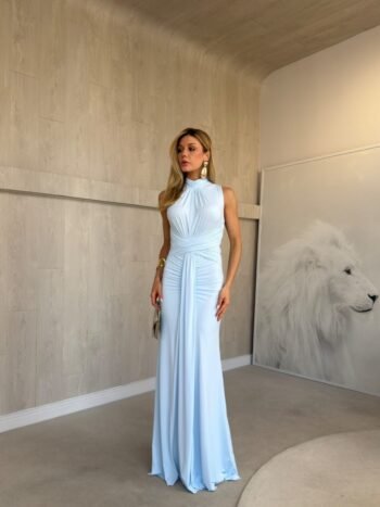 Vestido Longo Azul Irina