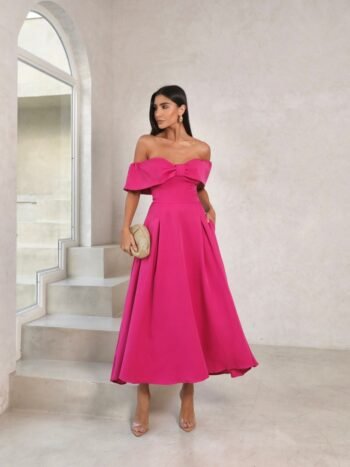 Vestido Midi Laura Pink