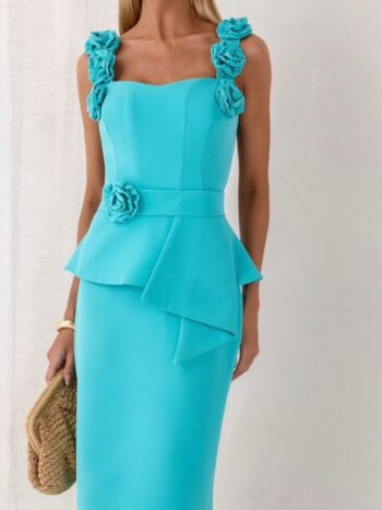Vestido Midi Talia Azul