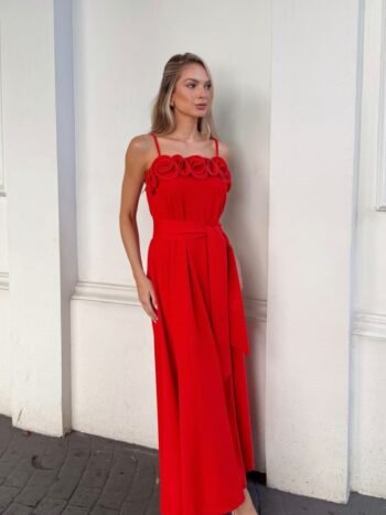 Vestido Midi Floral Raye