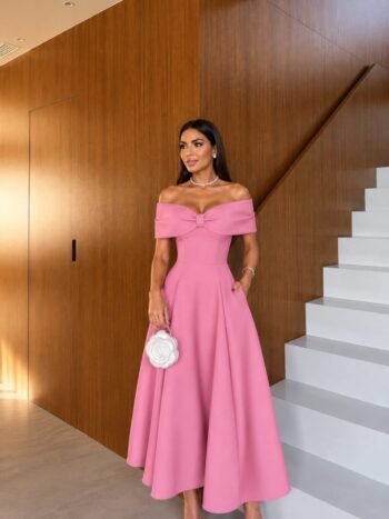 Vestido Midi Laura Rosa