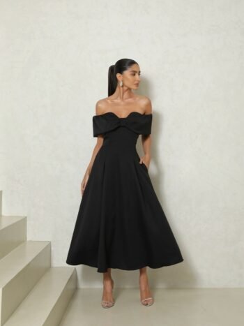 Vestido Midi Laura Preto