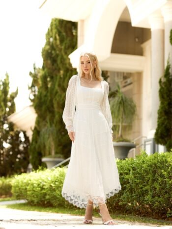 Vestido Midi Noiva Lolita