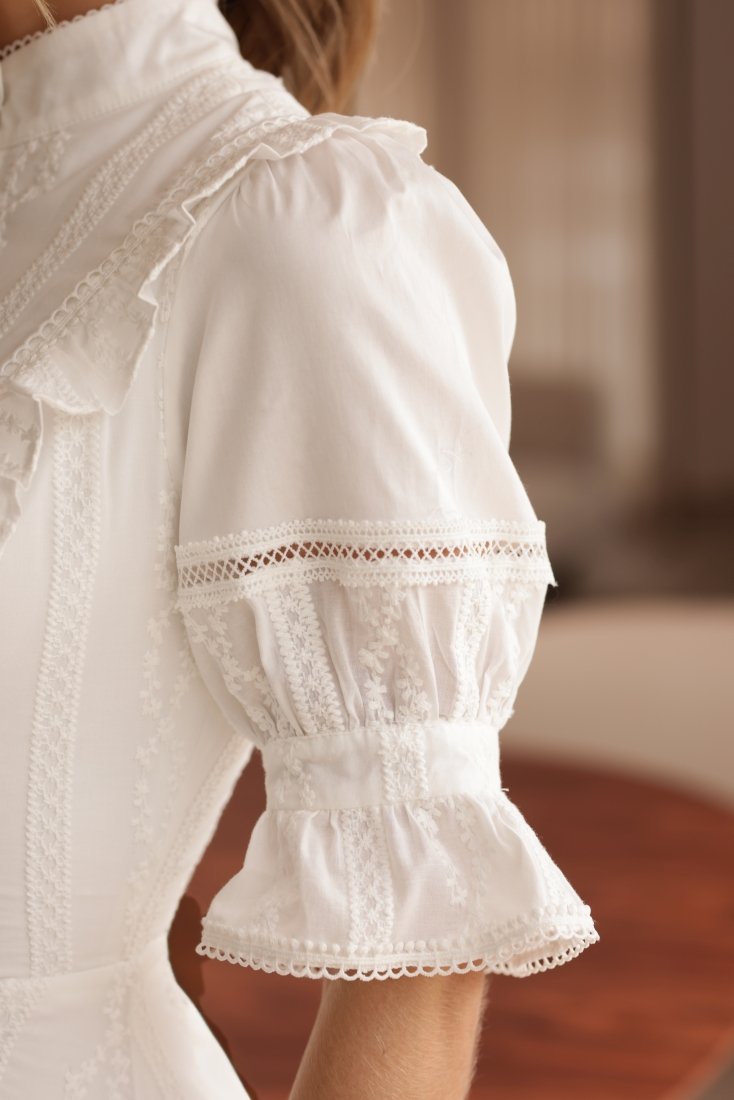 Vestido Midi Celine Off White - Imagem 6