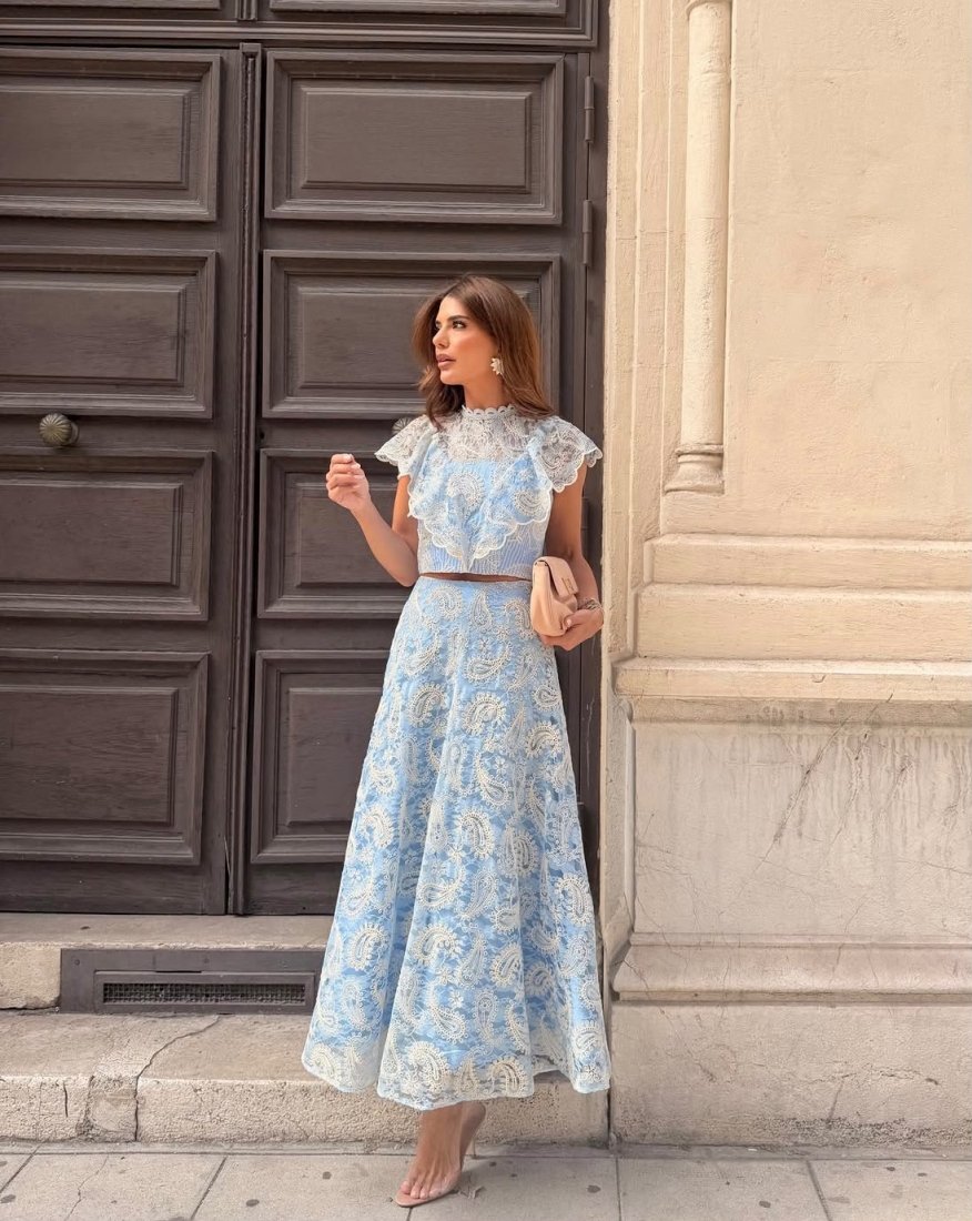 Conjunto Paisley Lauren Azul